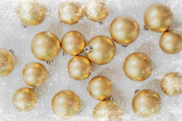istock Christmas ball gold decorated 1188105238