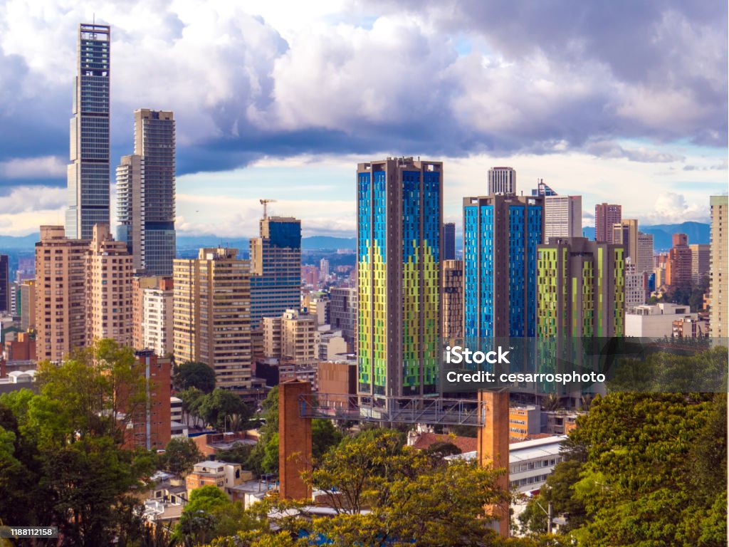 Panoramic view of Bogota - Colombia Bogota Stock Photo
