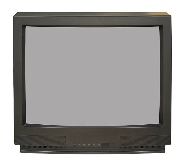 istock A vintage black and white TV set 118813452