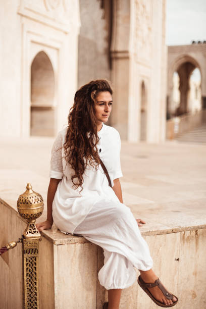 istock tourist woman sitting in Morocco 1188144823