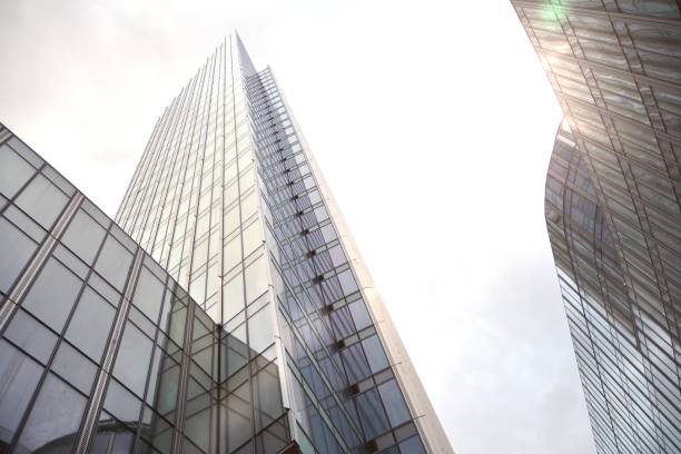 istock Abstract view of a skyscraper with sunlight 1188145101