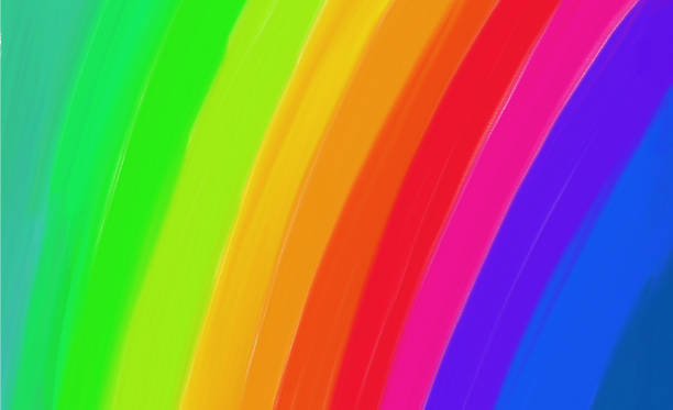 istock Minimalistic design with color gradients. Rainbow shades palette. Rainbow color gradations 1188150512
