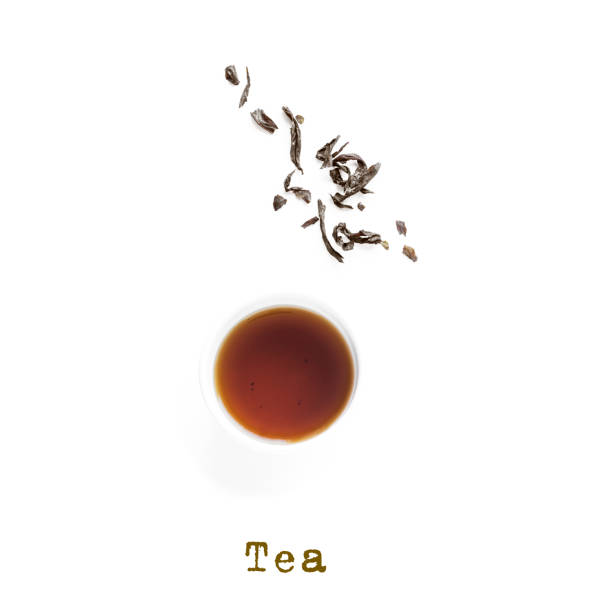 tè nero - chinese tea teapot isolated tea foto e immagini stock