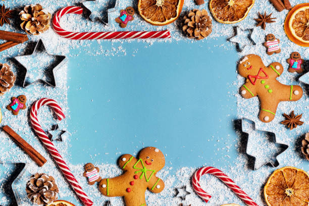 istock Christmas food background 1188153756