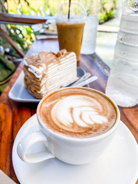 istock Hot coffee with sweet cake 1188154937