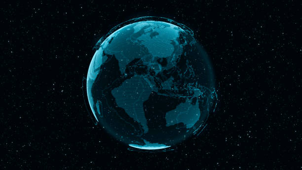 istock 3D Digital Earth shows concept of global network 1188155941