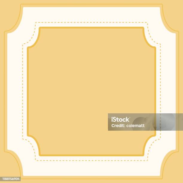 Yellow Backround Frame Yellow Background With Frame Stock Illustration - Download Image Now ...