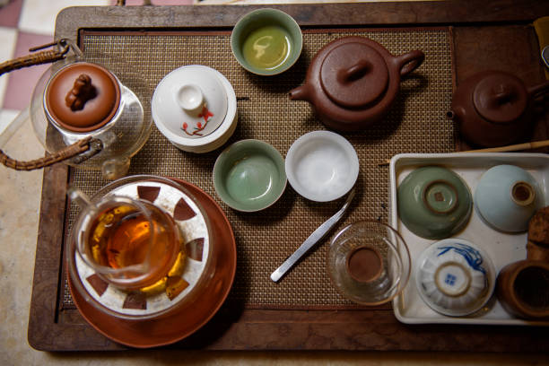 istock Chinese tea pot and cup set 1188159906