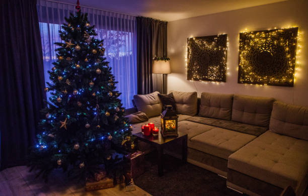 istock Christmas decorations in xmas home 1188161225