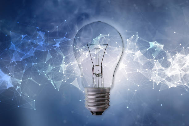 istock global connection communication lines around the light bulb, abstract technology 1188164439