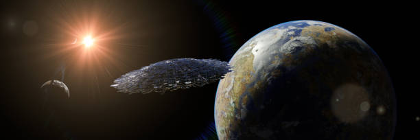 istock UFO, alien spaceship in outer space, flying saucer in distant star system 1188164867