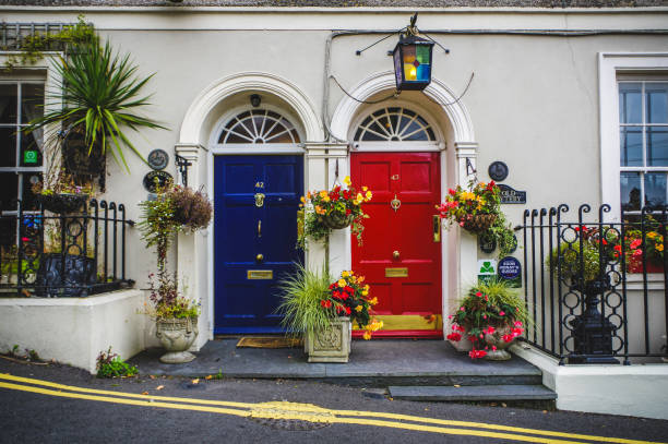 Colourful Dublin doors