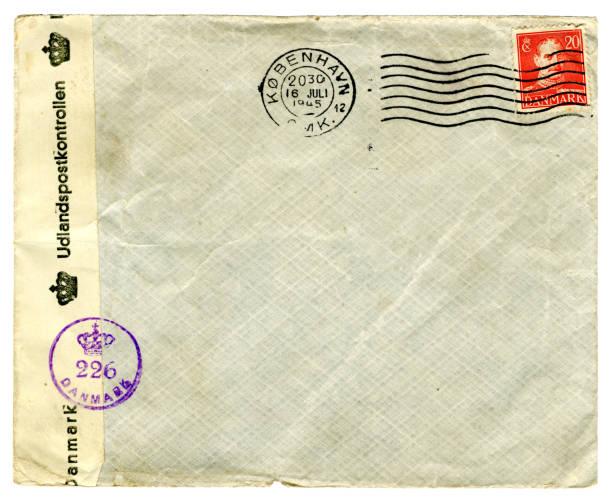 istock Envelope posted in Copenhagen, Denmark, in 1945 - opened by censor 1188180540