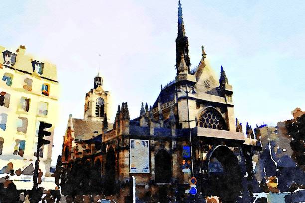 istock one of the small Gothic churches in the center of Paris 1188180728