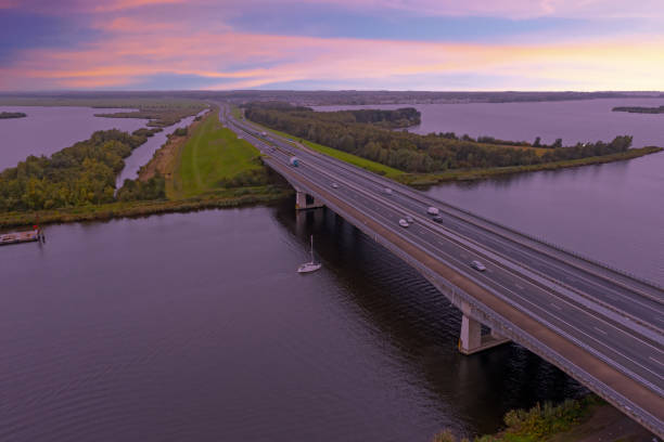 istock Highway A1 near Amsterdam in the Netherlands 1188182257