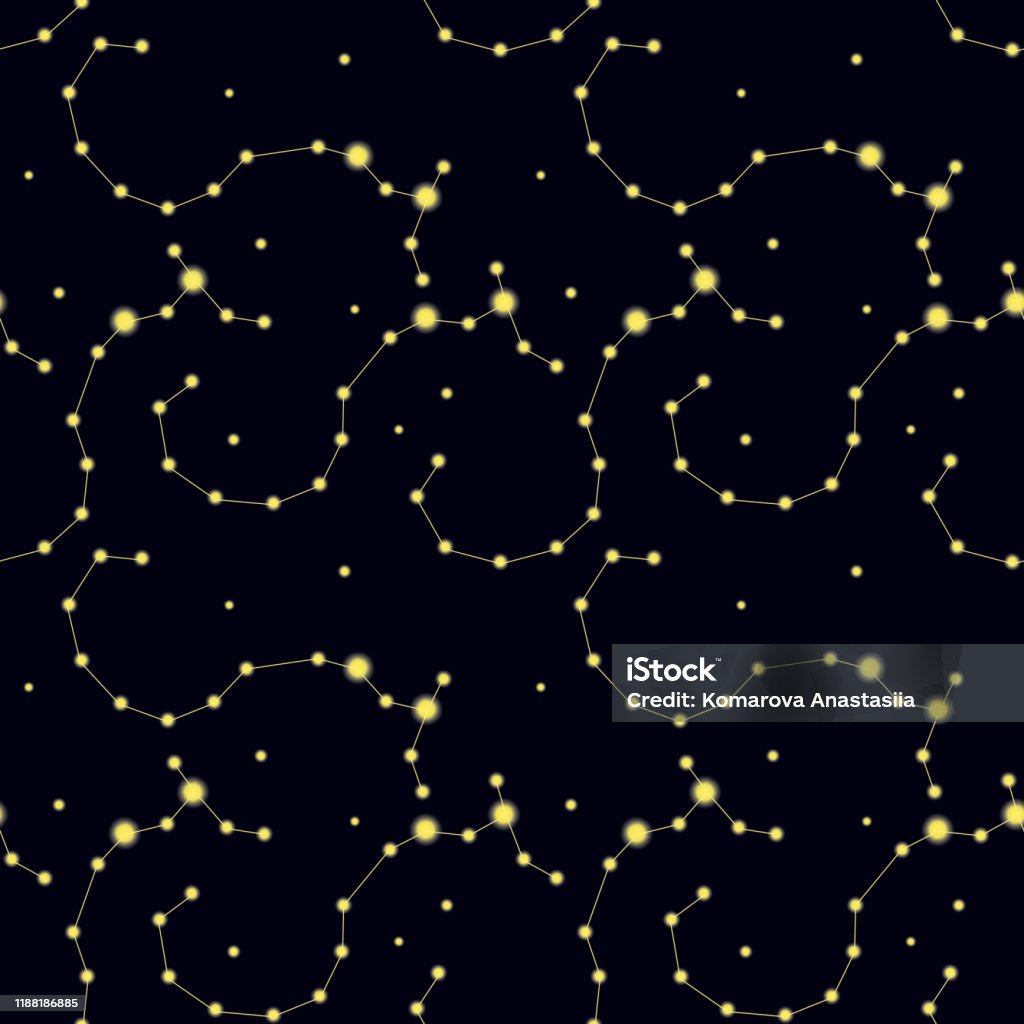 Constilation Pattern Scorpio Pattern With Constellation Scorpio Stock Illustration - Download Image ...