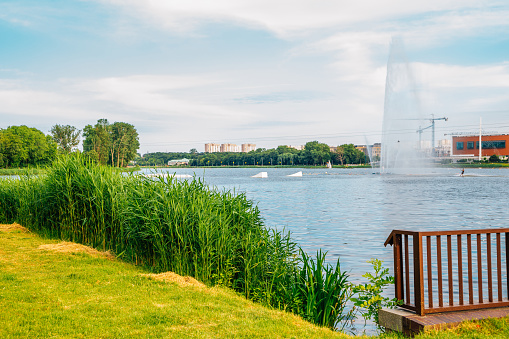 Malta Lake and park in Poznan, Poland