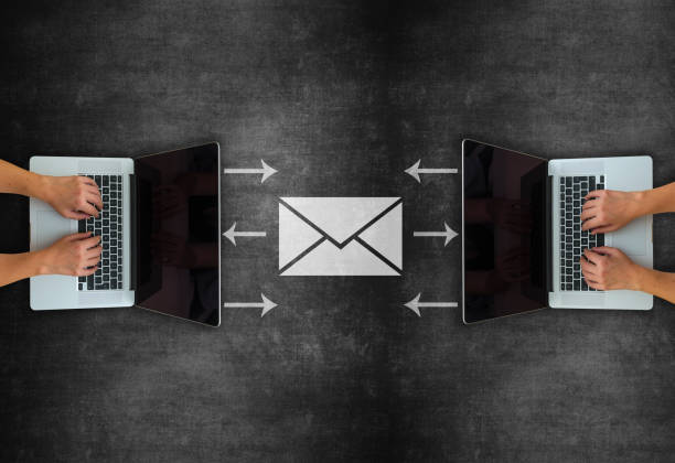 istock Concept of email receiving and sending on blackboard 1188187862