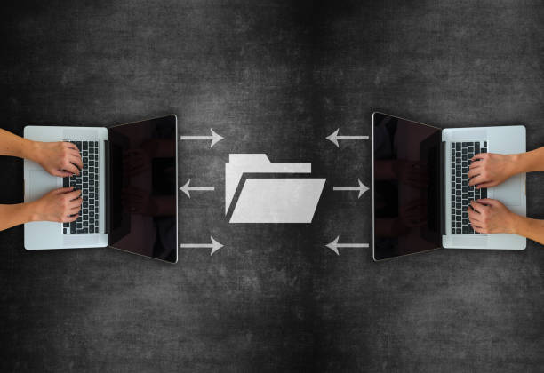 istock Concept of file sharing on blackboard 1188195117