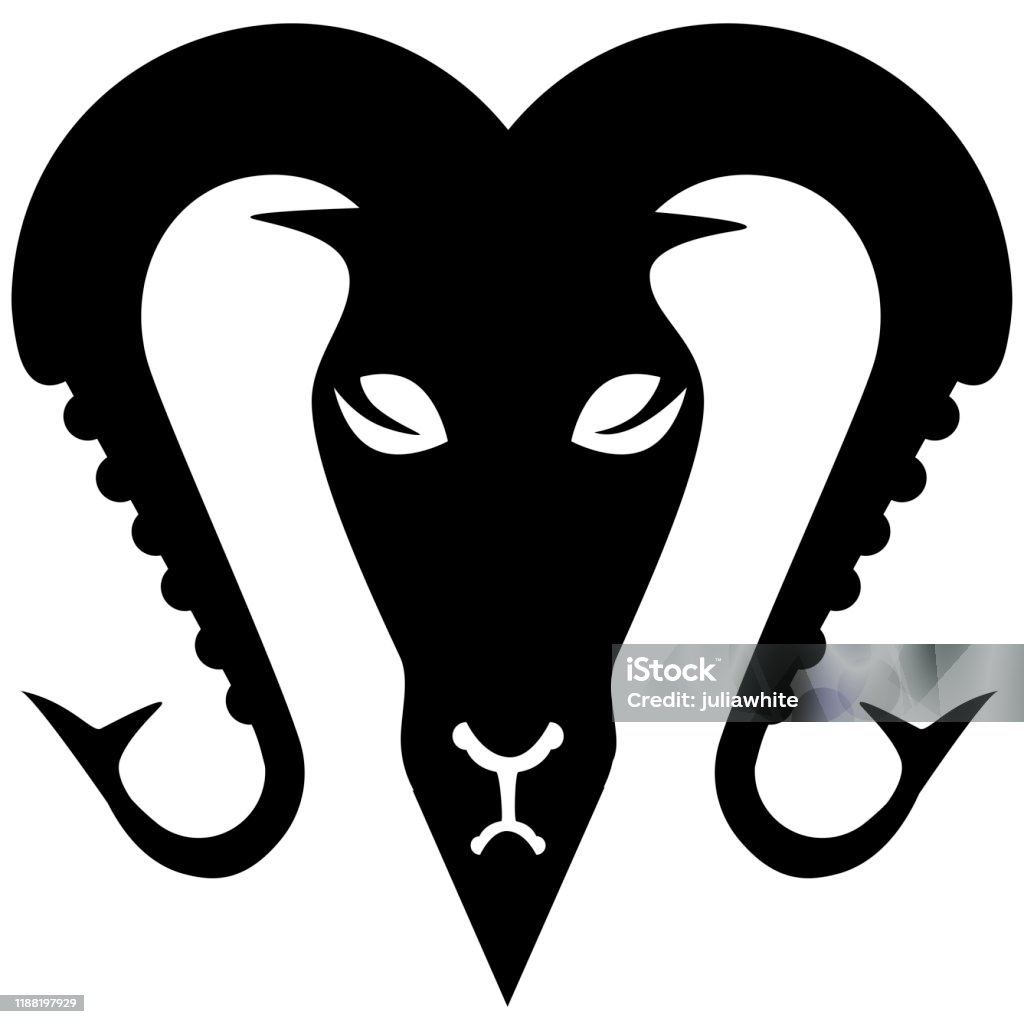Đầu Ma Kết Cung Hoàng Đạo Logo Xăm Hình Ảnh Hình Bóng Vector Hình ...