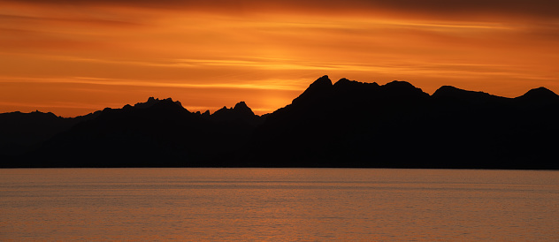 Lofoten Island at sunset