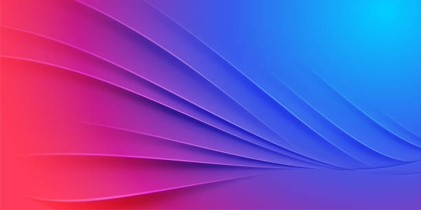 紫色と青色のグラデーションで抽象的な背景 - backgrounds abstract flowing creativity点のイラスト素材／クリップアート素材／マンガ素材／アイコン素材