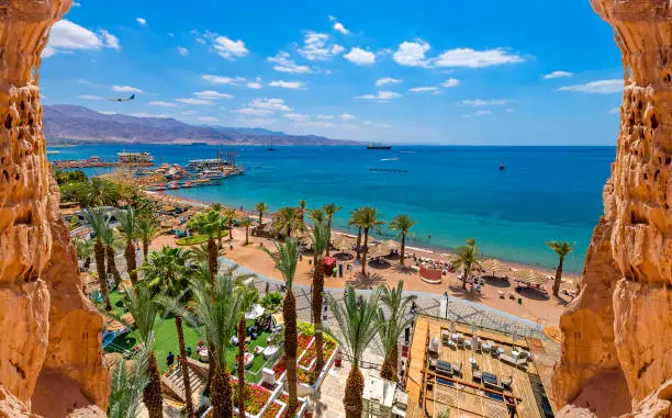 Photo of Sunny day on sandy beach of the Red Sea