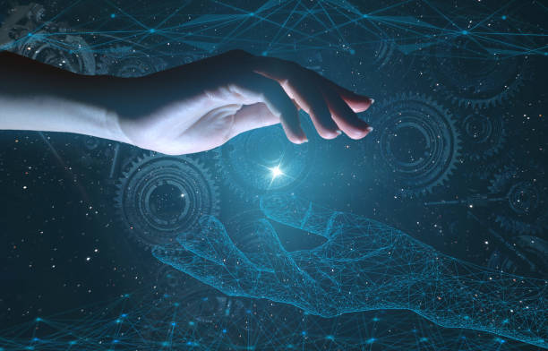 istock Industry 4.0 concept of using artificial intelligence to increase productivity. Business growth through modern technology 1188206877