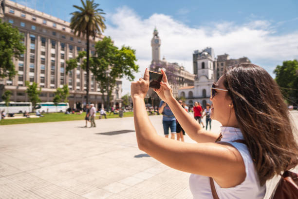 istock Tourists in Plaza de Mayo, Buenos Aires 1188207480