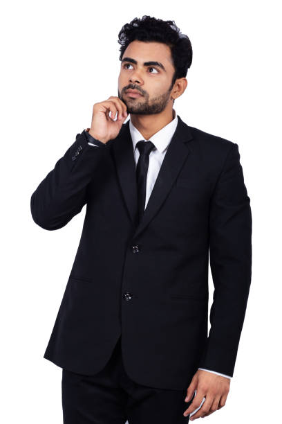 istock Indian young businessman thinking serious against white background 1188208735