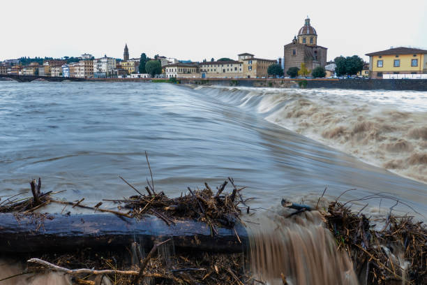 istock Florence - Arno river in flood 1188210530