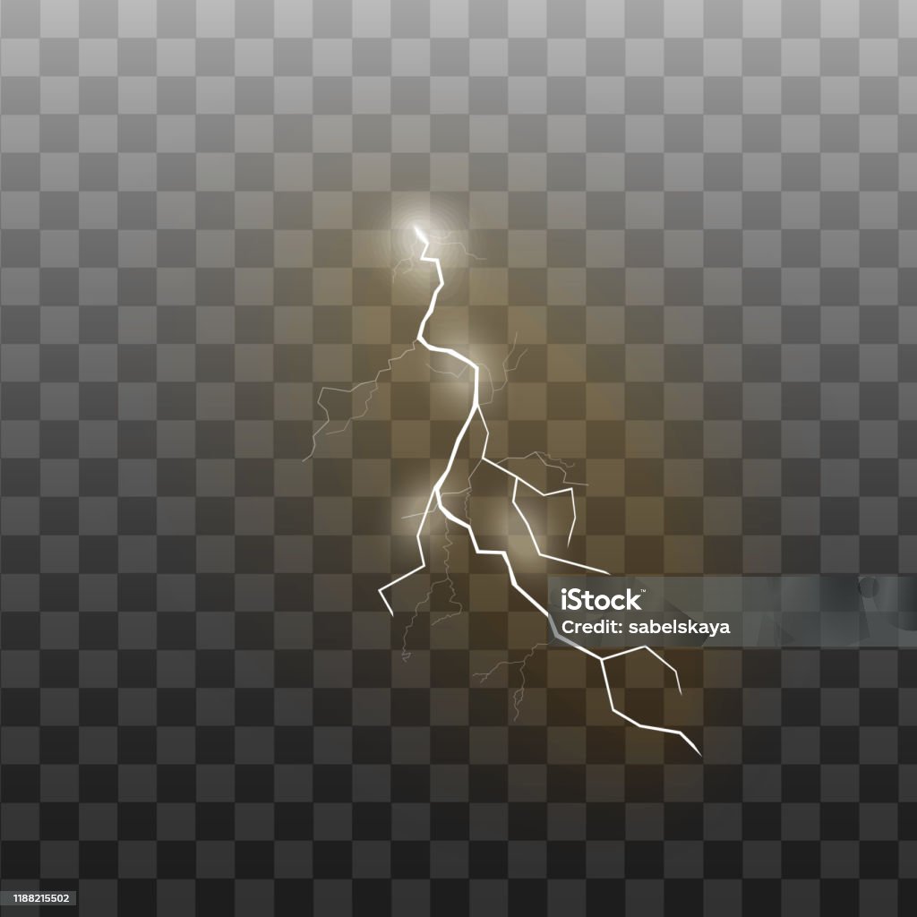 Relampago Vector Lightning Flash Or Electricity Glowing Realistic Vector Illustration ...