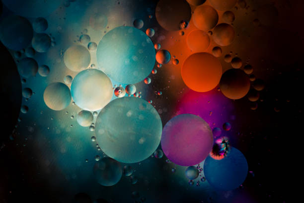 istock Macro oil and water multi colored abstract background 1188219100