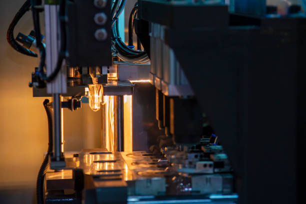 istock The preform shape of drinking bottles after heating process on the production line to the automatic blowing machine. 1188219210