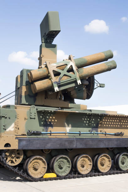 istock Self-propelled anti-aircraft missile system. Guided missiles 1188222265