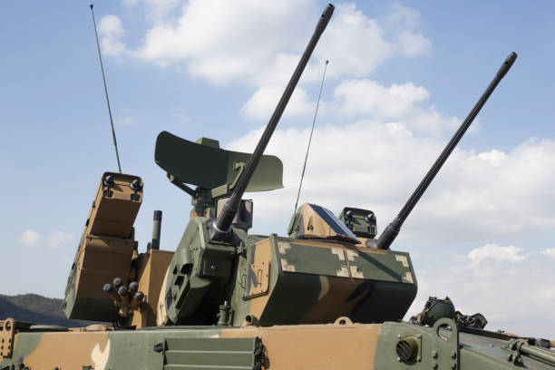 istock Self-propelled anti-aircraft missile system. short-range missile set 1188222266