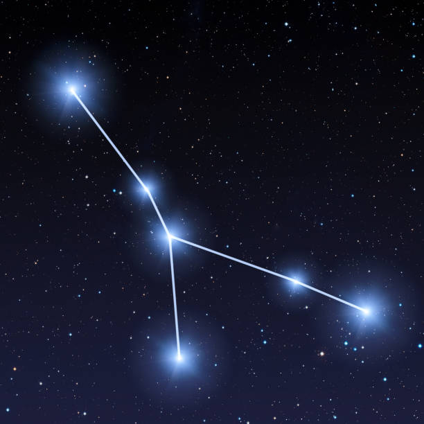 Zodiac Sign Cancer Over Starry Sky Stock Illustration - Illustration of backgrou