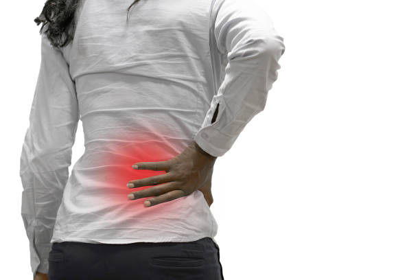 istock Young african woman pain at lower back. 1188225912