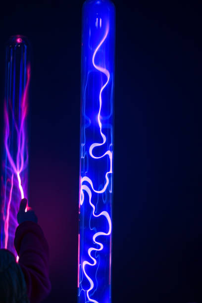 istock lightning in glass lamps powered by electric coil 1188228160