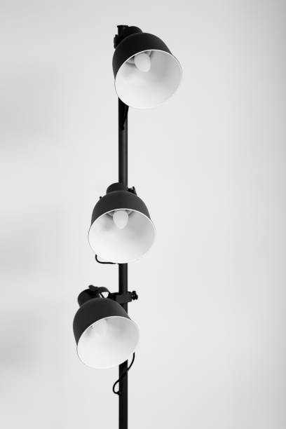 istock Standing Lamp Modern Black Metal Light Equipment 1188228822