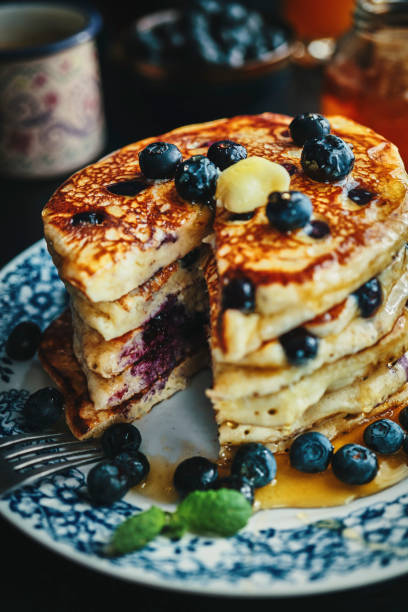 istock Stack of Blueberry Pancakes with Butter 1188228887
