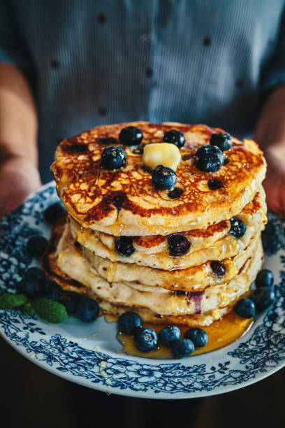 istock Stack of Blueberry Pancakes with Butter 1188228891