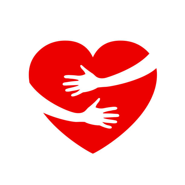 Hugging Heart Charity Icon Hands Holding Heart Arm Embrace Love Yourself  Organization Of Volunteers Family Community Stock Vector Stock Illustration  - Download Image Now - iStock