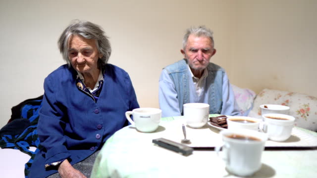 Senior couple with dementia