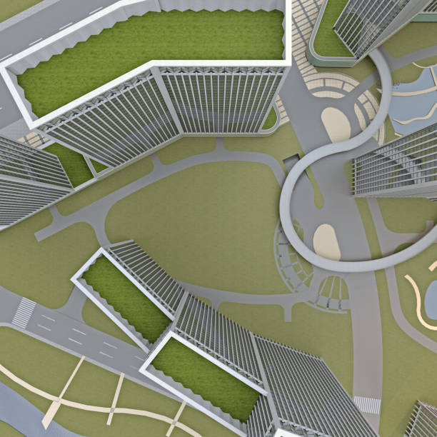 istock lot of modern city top view 1188237283