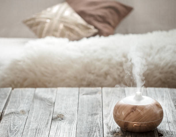 istock Humidifier on the table in the living room. 1188239897