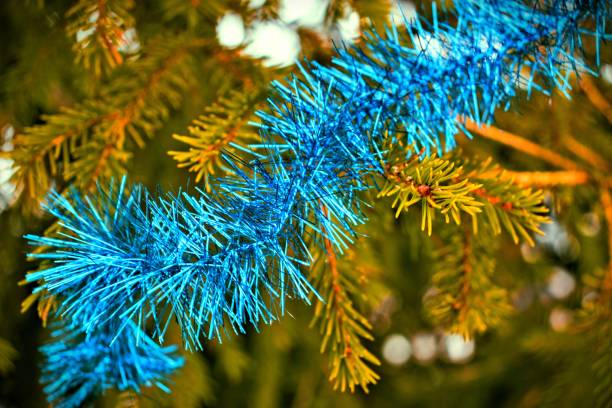istock Background with Christmas decorations on spruce branches. Winter holiday concept. 1188242131