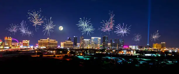 Photo of Fireworks over the Las Vegas Strip