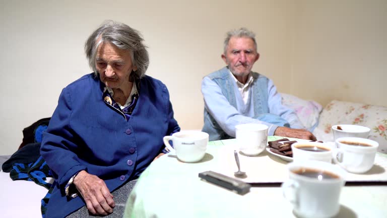 Senior couple with dementia