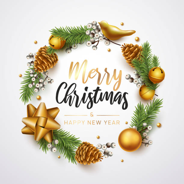istock Merry Christmas and happy new year background 1188248670